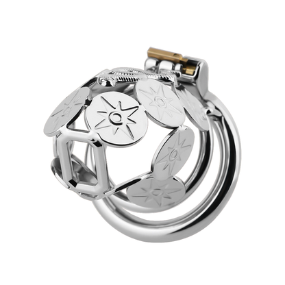 Metal Cobra Chastity Cage with Built-In Lock Short & Long Modern Cock Cage