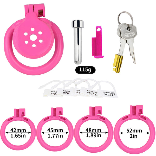 Pink Flat Penis Cage main image 0