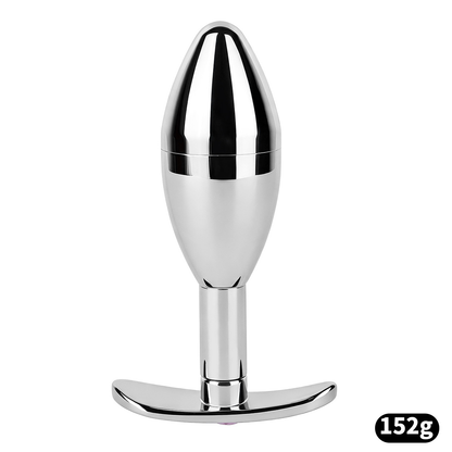 304 Stainless Steel Anal Plug Keyholder with Cooling & Warming Chamber