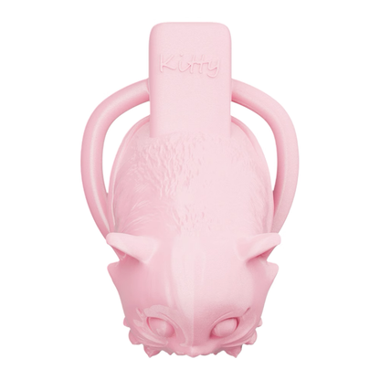 Pink Kitty Chastity Cage Cute Small Penis Lock for Sissy and Ladyboys