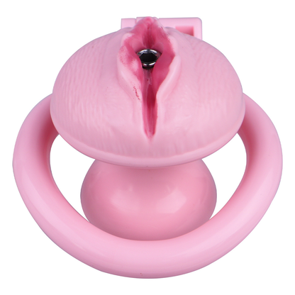 Realistic Clit Chastity Cage with Adjustable Inverted Plug Sissy Chastity Lock