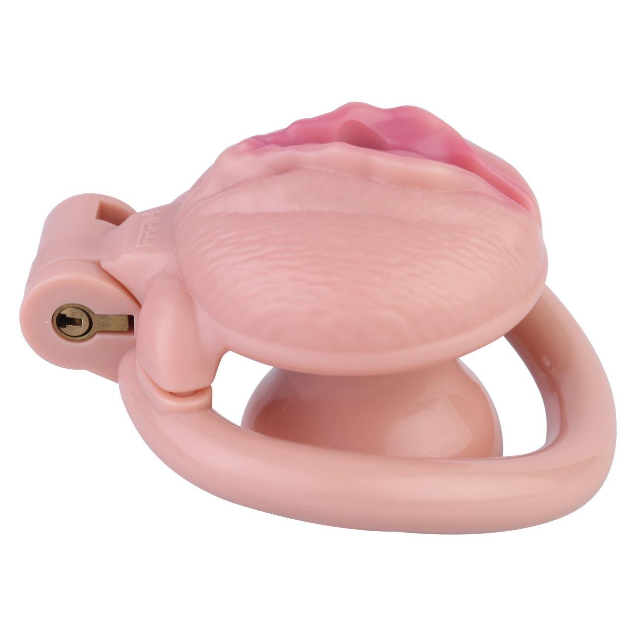 Realistic Clit Chastity Cage with Adjustable Inverted Plug Sissy Chastity Lock