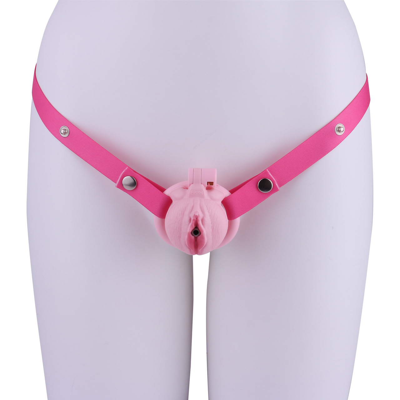 Realistic Clit Chastity Cage with Adjustable Inverted Plug Sissy Chastity Lock