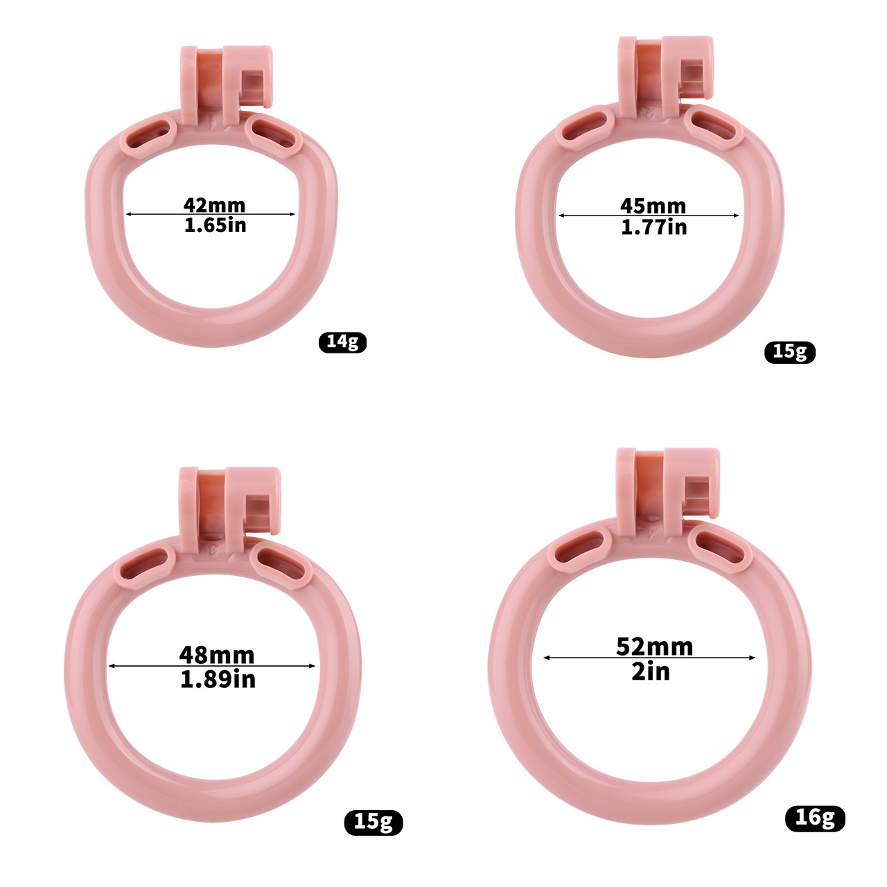Realistic Clit Chastity Cage with Adjustable Inverted Plug Sissy Chastity Lock