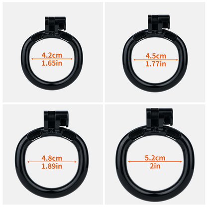 Men's Black Inverted Chastity Cage