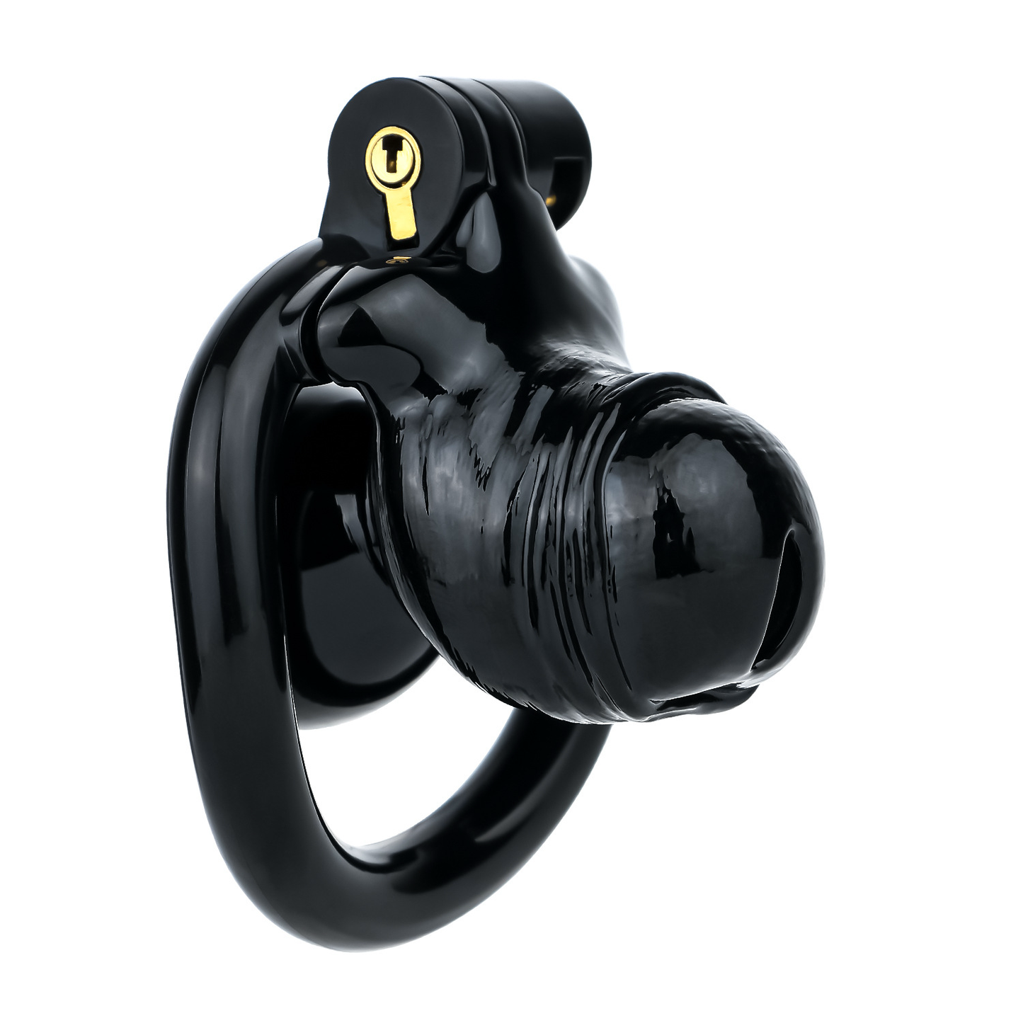 Men's Black Inverted Chastity Cage
