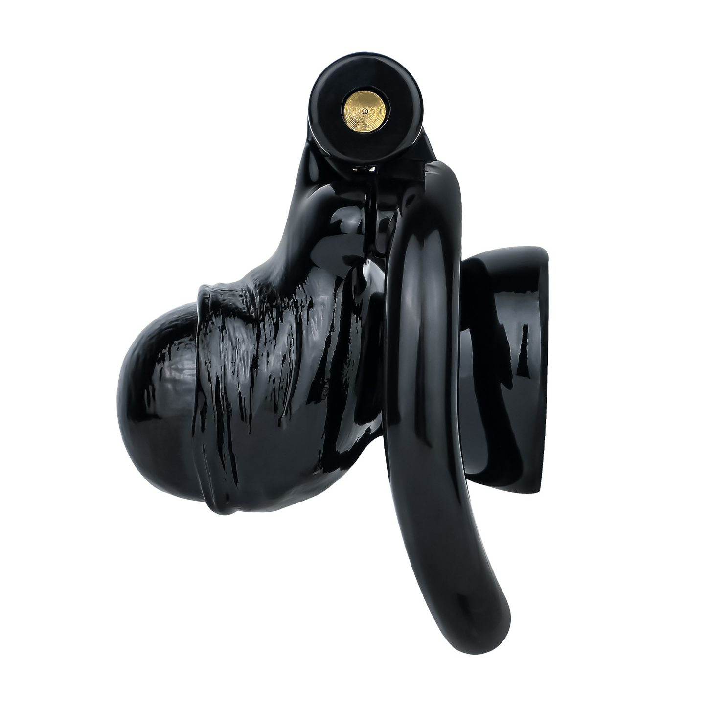 Men's Black Inverted Chastity Cage