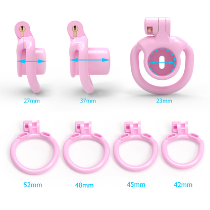 Tiny Inverted Chastity Cage Resin Negative Cock Cage Sissy BDSM Training device