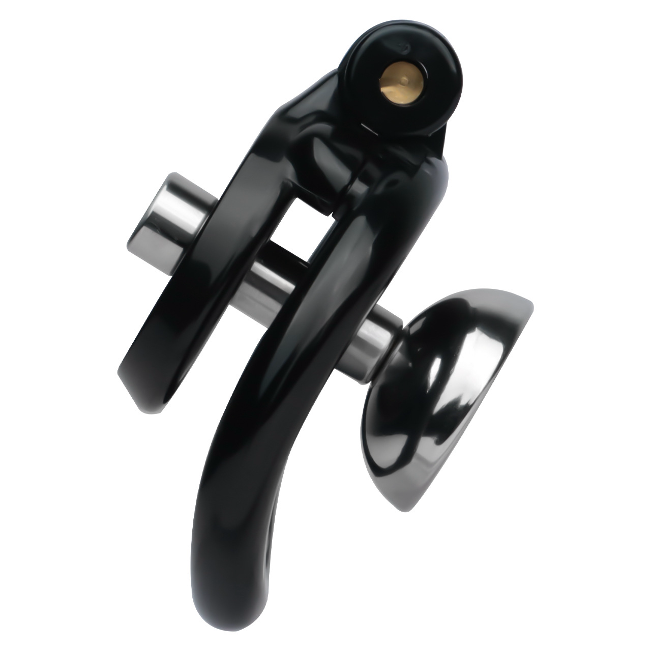 Lightweight Chastity Cage with Removable Silim Inverted Plug and 4 Cock Rings