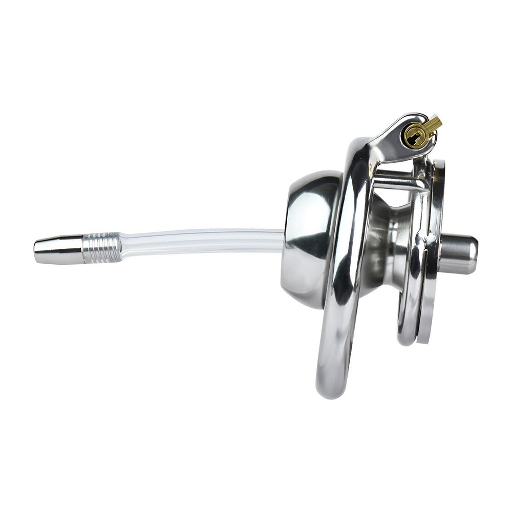 reverse chastity cage with catheter
