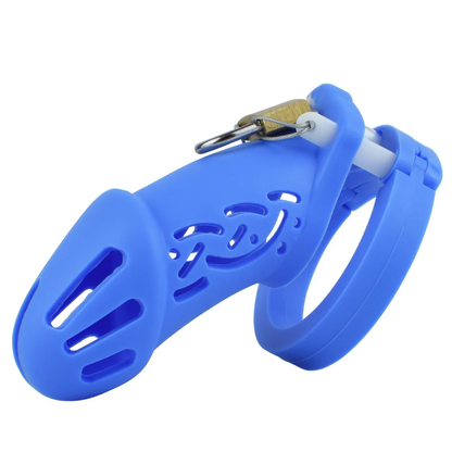 Comfortable Soft Long Silicone Chastity Cage with Elastic Nylon Belt