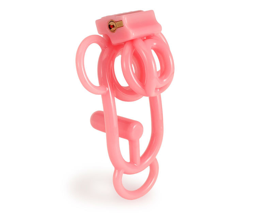 Sissy Inverted Chastity Clip Plastic Chastity Cage for Ladyboys Crossdressers Fufu Clip