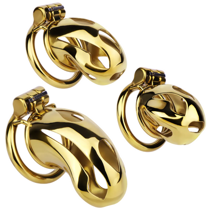 Gold Cobra Peniskäfig mit Schloss