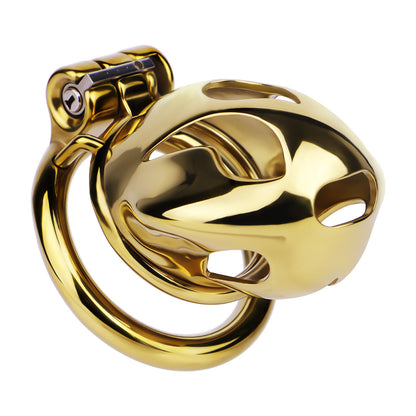 Gold Cobra Peniskäfig mit Schloss