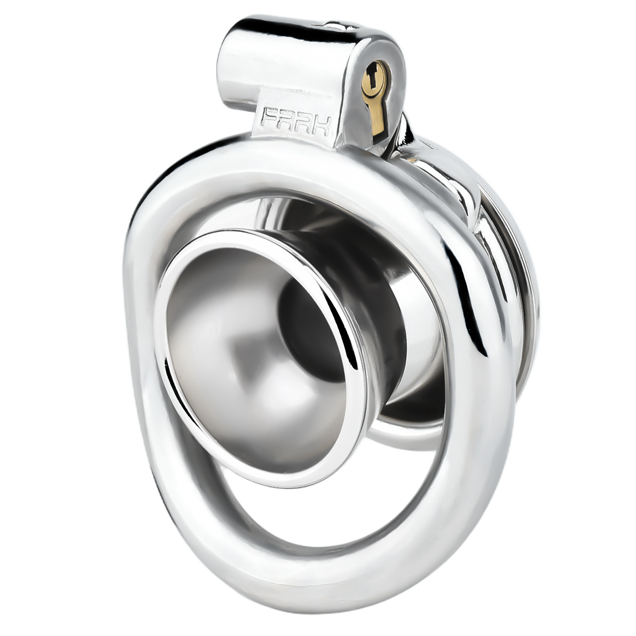 Sleek Inverted Chastity Cage with Removable Soft Silicone Catheter Negative Reversed Cock Cage for Men Gay and Sissy