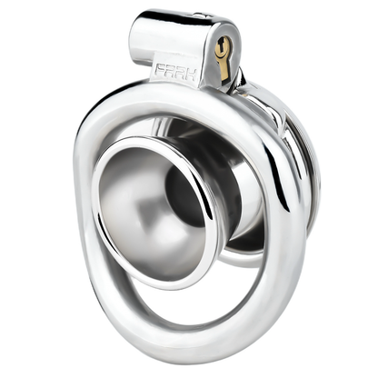 Sleek Inverted Chastity Cage with Removable Soft Silicone Catheter Negative Reversed Cock Cage for Men Gay and Sissy