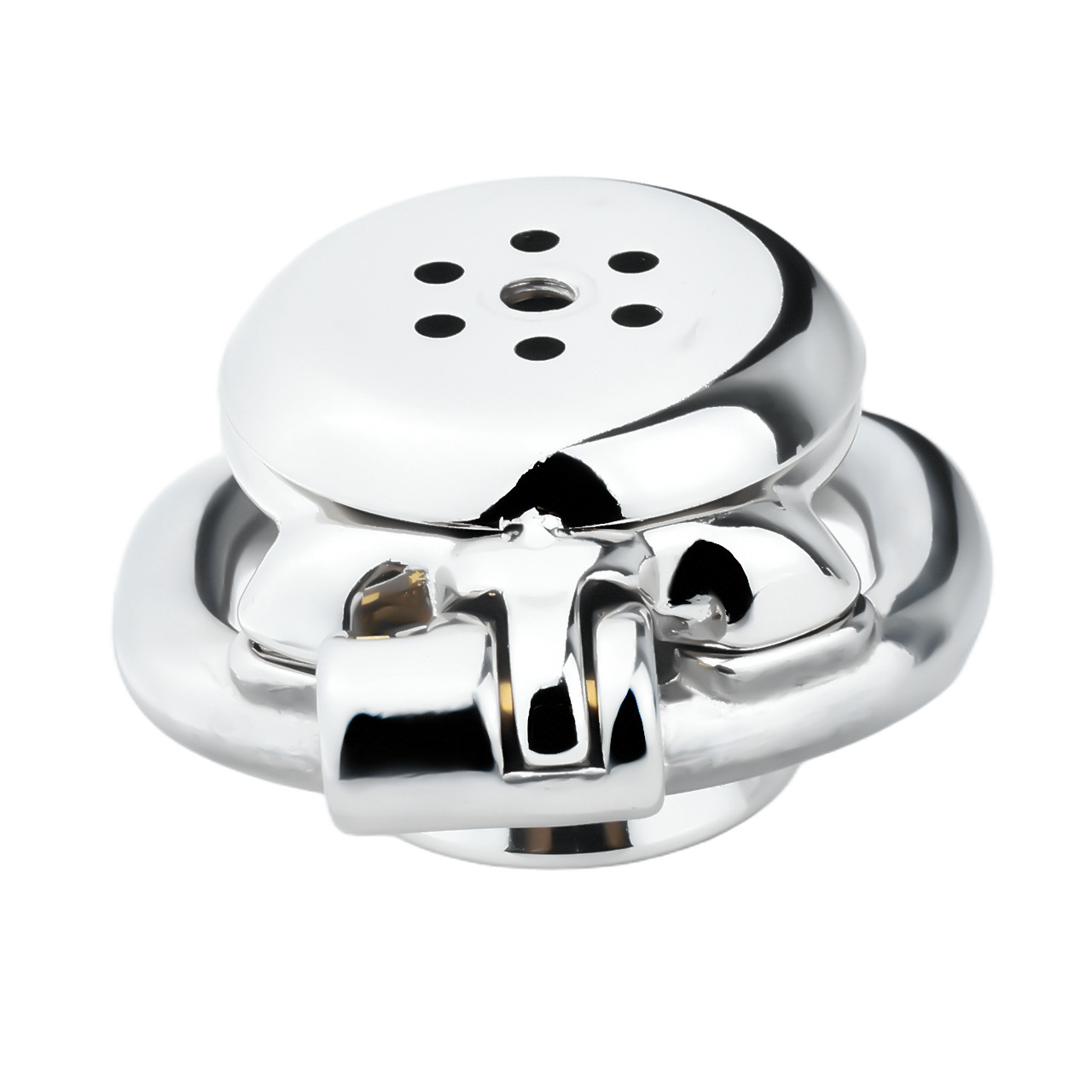 Sleek Inverted Chastity Cage with Removable Soft Silicone Catheter Negative Reversed Cock Cage for Men Gay and Sissy