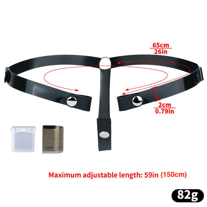 Soft Slicone Strap for Chastity Cages CockCage Belt for Men and Sissy - Light Pink & Black