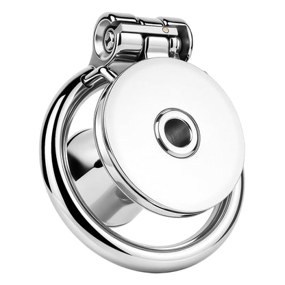 Flat & Inverted  Stainless Steel Chastity Cage - Small to Large Inverted Plugs
