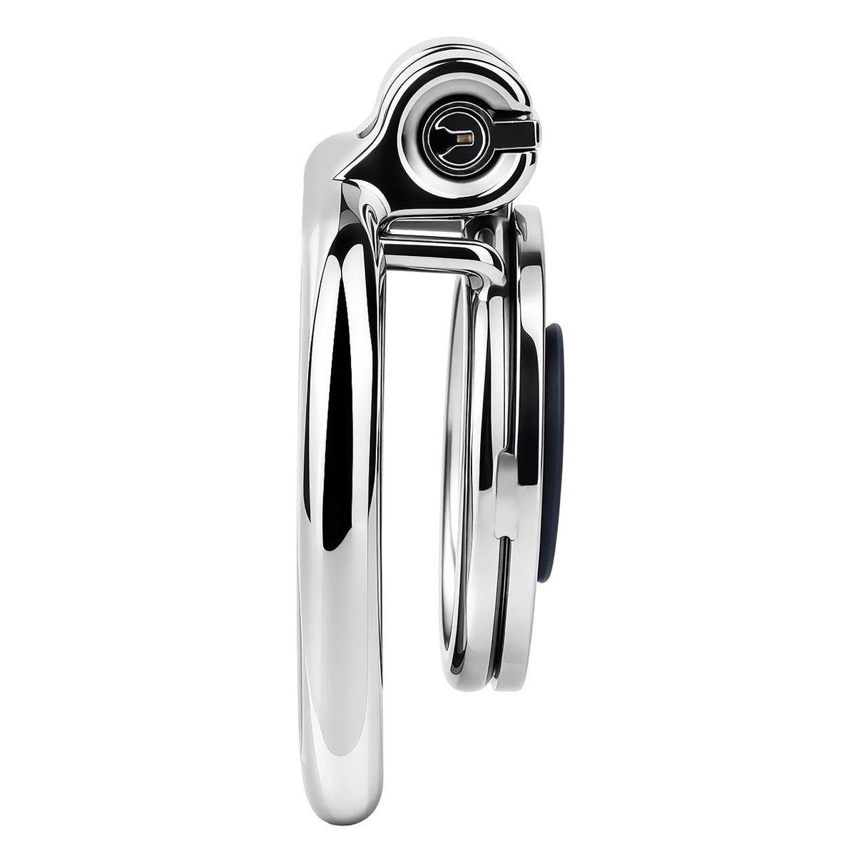 Flat & Inverted  Stainless Steel Chastity Cage - Small to Large Inverted Plugs