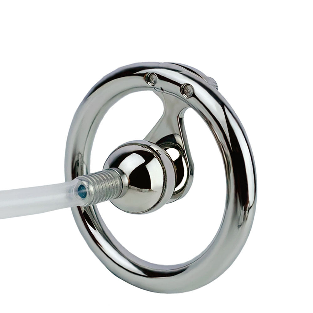 the most discreet inverted chastity cage with silicone urethral tube
