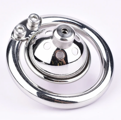 Male Urethral Sound Chastity Cage Hemisphere Femboy Penis Cage - InvertedChastity