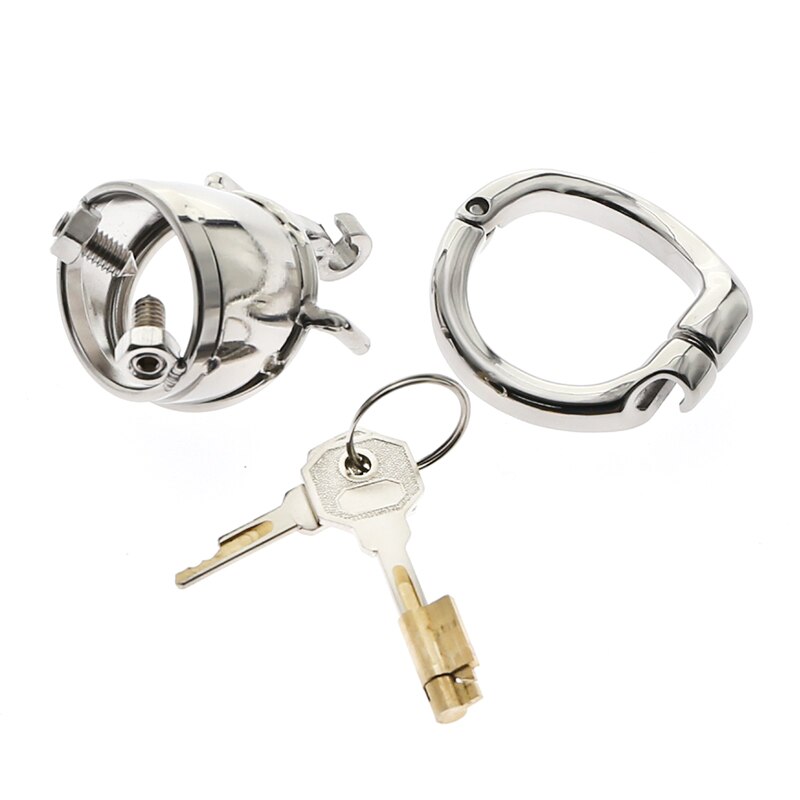 Adjustable Spiked Cock Cage For Men - Super Short Spiked Chastity Cage in Stainless Steel - KeepMeLocked