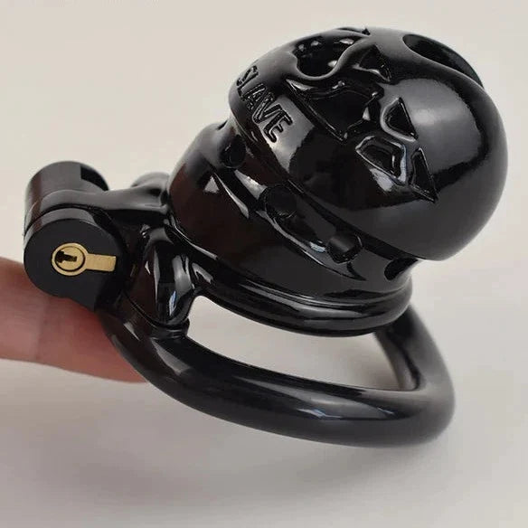 Black Small Plastic Chastity Cage Sex Slave BDSM Toy Chastity Device