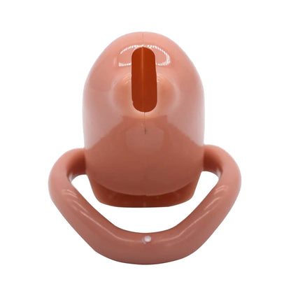 Dolphin Plastic Chastity Cage For Men with Breathable Holes and 4 Penis Rings - PinkChastity