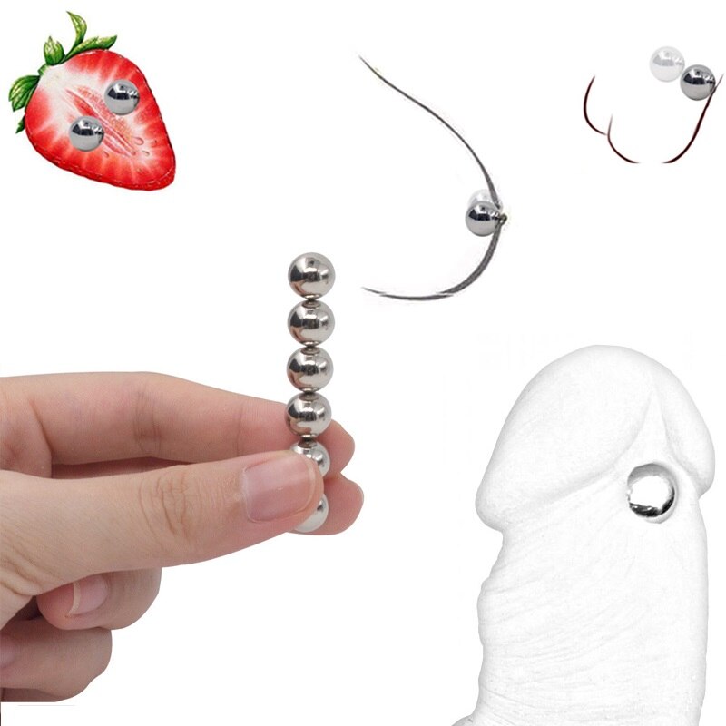 Large Metal strong Magnetic cock ring | ball lock stretcher scrotum Bondage sex toy - KeepMeLocked