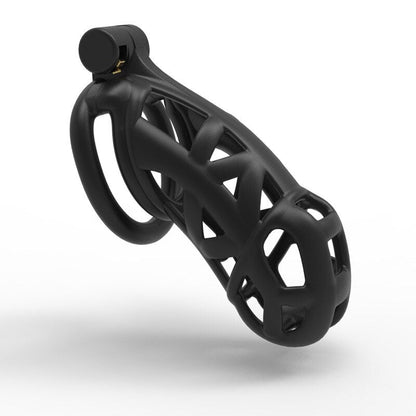 3D Printed Black Chastity Cage For Men BDSM cock cage - KeepMeLocked