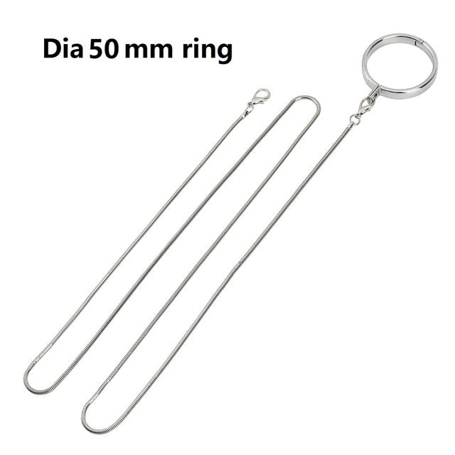 Male Ball Scrotum Stretcher | metal penis lock cock Ring chain Delay ejaculation - KeepMeLocked