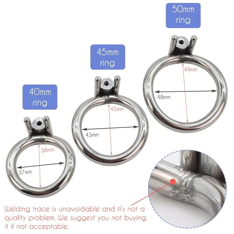 Metal Penis Rings for chastity cages