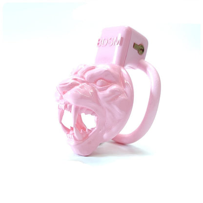 Pink Tiger Small Chastity Cage For Sissy - KeepMeLocked