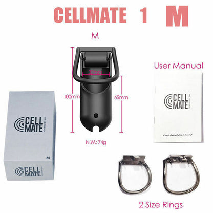 Cellmate2 Electric Shock Male Chastity Device | APP Remote Control Penis Cage | Cock Ring Lock Sex Toy For Men and Gay - KeepMeLocked