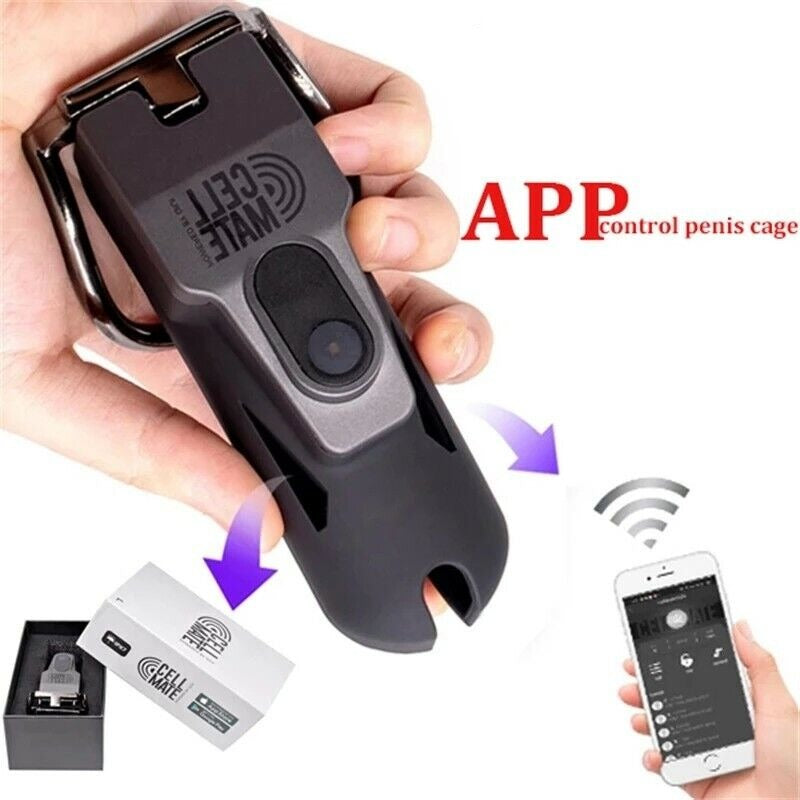 Cellmate Devices Cell mate 2 Electric Shock Male Chastity Cage APP Remote Control ...