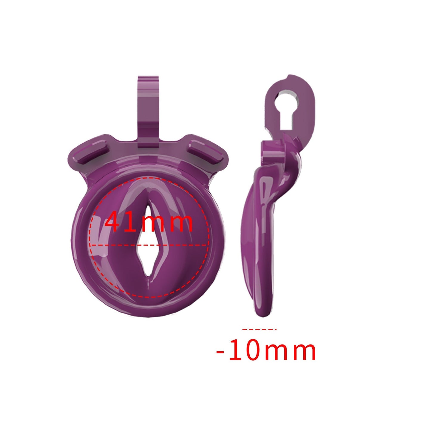 Ultra Small Sissy Negative Chastity Cage with 5 Size Rings - KeepMeLocked