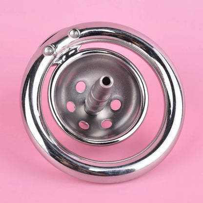 Male Urethral Sound Chastity Cage Hemisphere Femboy Penis Cage - InvertedChastity