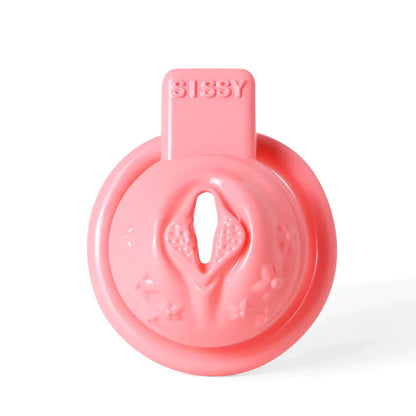 Sissy Resin 3D-Printed Chastity Cage Small Pussy Cock Cage - Purple - PinkChastity