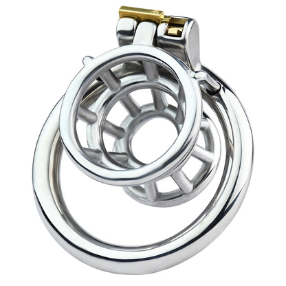 Metal Inverted Chastity Cage Stainless Steel Negative Chastity Device For Men - InvertedChastity