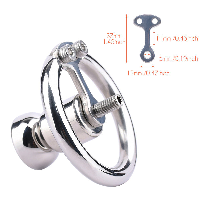 Inverted Negative Chastity Lock with Removable Dildo - KeepMeLocked