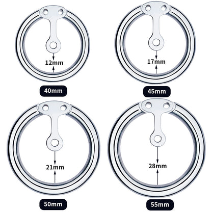 Inverted Chastity Cage with Silicone Urethral Catheter - KeepMeLocked