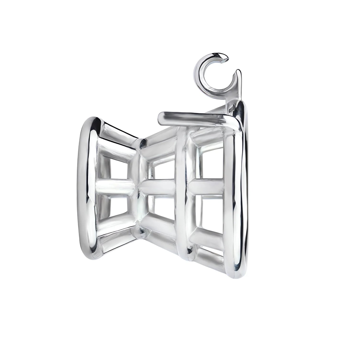 Metal Inverted Chastity Cage Stainless Steel Negative Chastity Device For Men - InvertedChastity