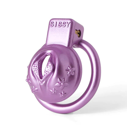 Sissy Resin 3D-Printed Chastity Cage Small Pussy Cock Cage - Pink - PinkChastity