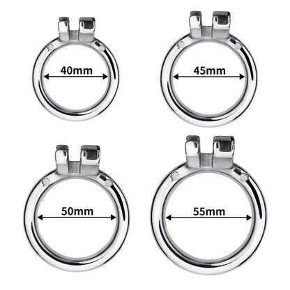 Metal Inverted Chastity Cage Stainless Steel Negative Chastity Device For Men - InvertedChastity