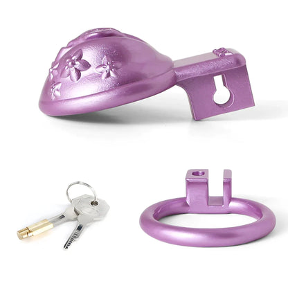 Sissy Resin 3D-Printed Chastity Cage Small Pussy Cock Cage - Pink - PinkChastity