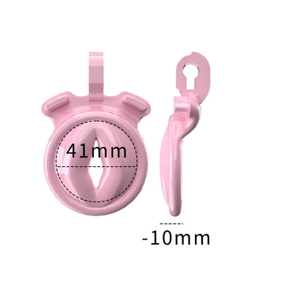 Ultra Small Sissy Negative Chastity Cage with 5 Size Rings - KeepMeLocked