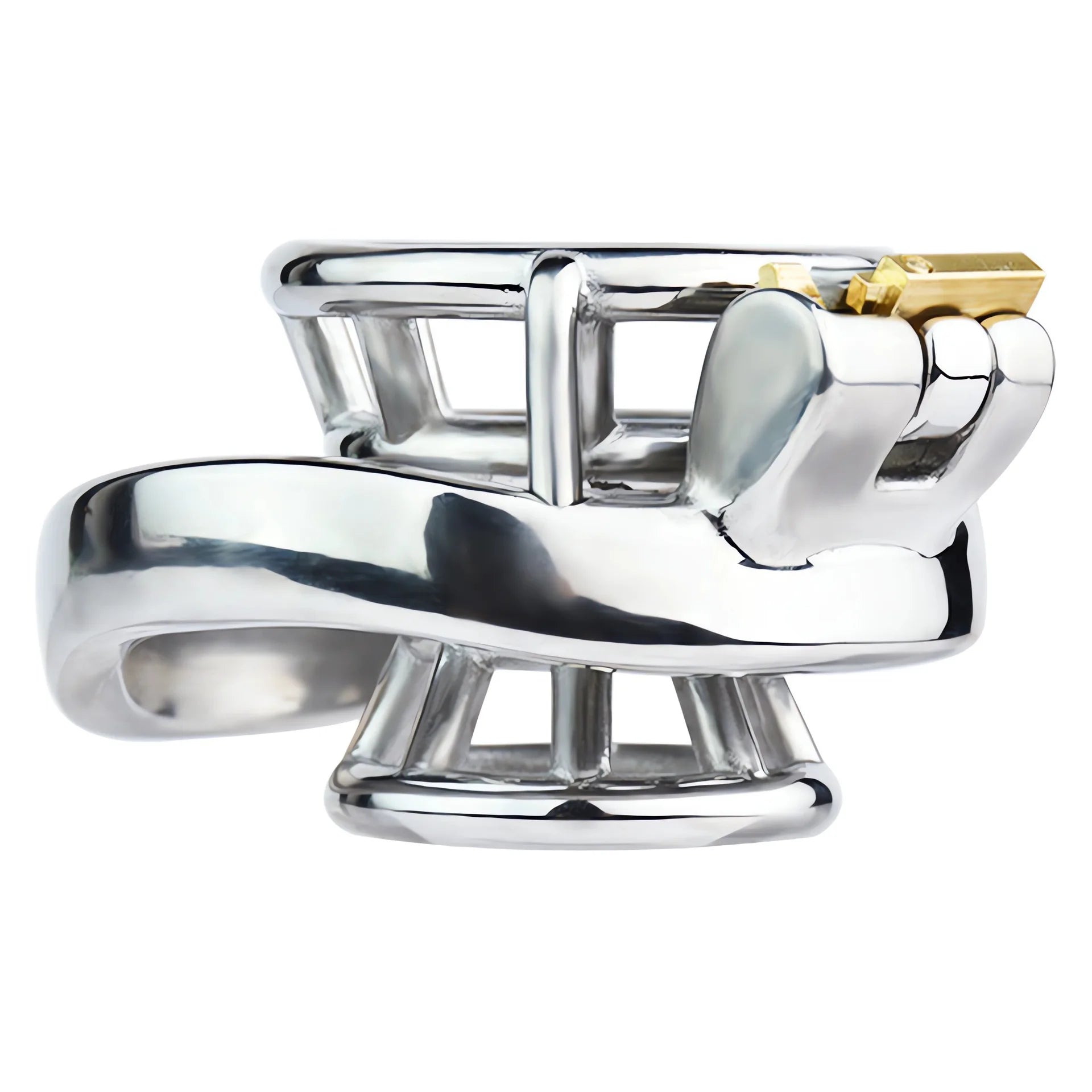 Metal Inverted Chastity Cage Stainless Steel Negative Chastity Device For Men - InvertedChastity