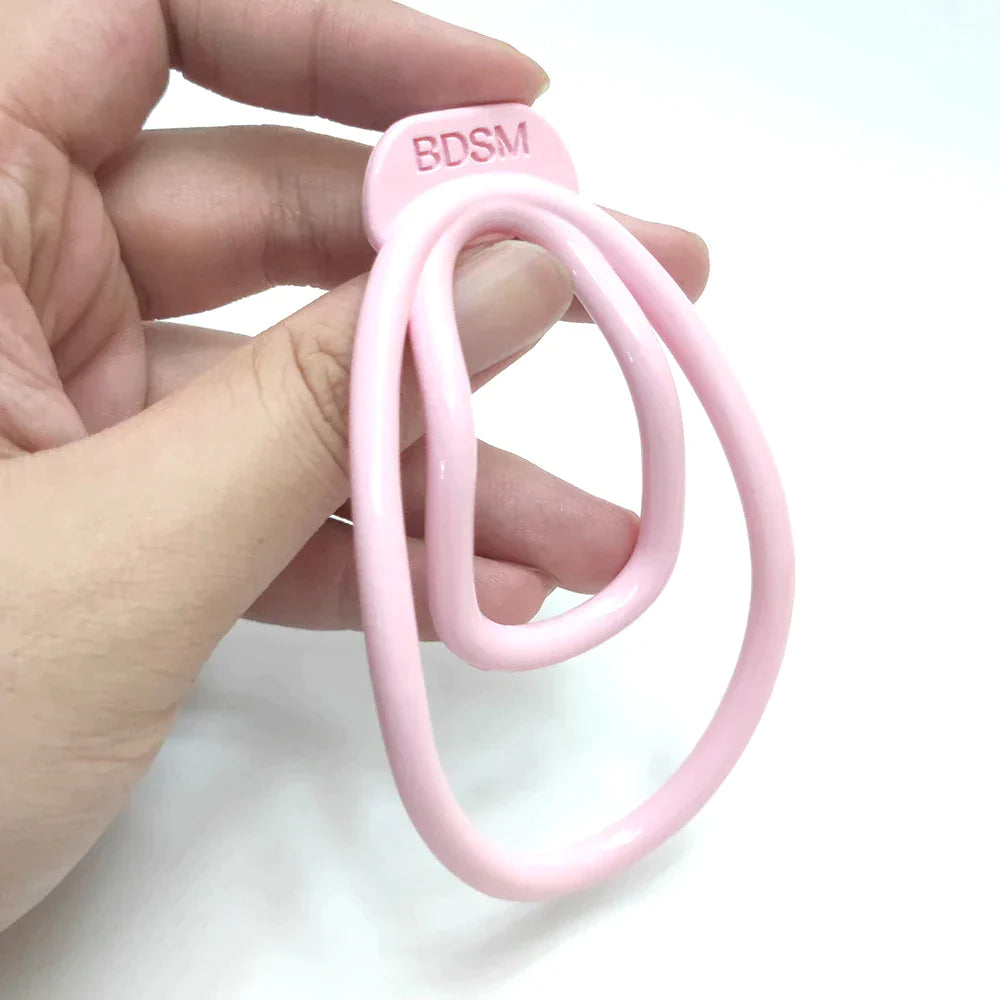 Golden Plastic Fufu Clip For Sissy BDSM Chastity Training - KeepMeLocked