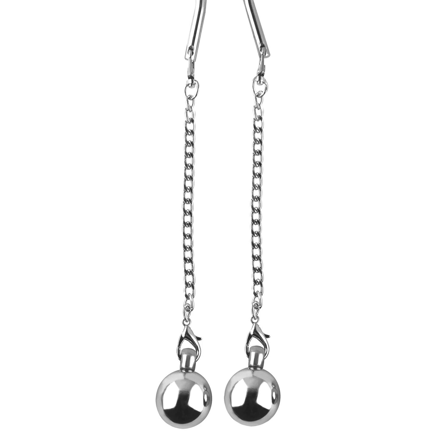 Stainless Steel Ball Stretcher Scrotum | Testicle Heavy Ball Weight Man Penis Cock Ring Enlargement Pull Exercise Male Toy - KeepMeLocked